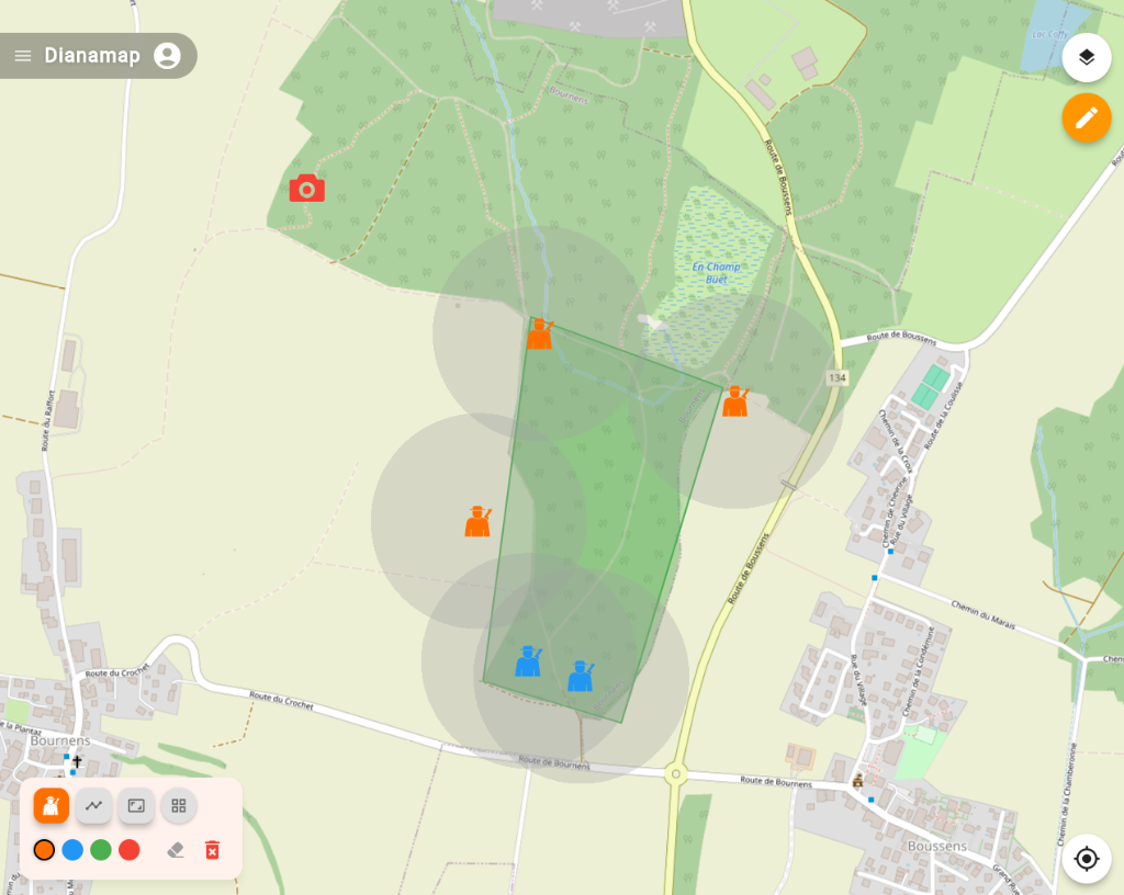 Interface de Dianamap